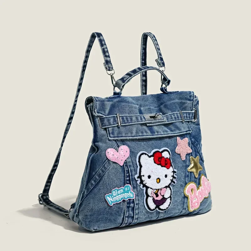 

Sweet Anime Kawaii Ins MINISO Y2K Commute Fashion Storage Bag Cute Cartoon Kt Cat Backpack Schoolbag Lovely Gifts for Girls