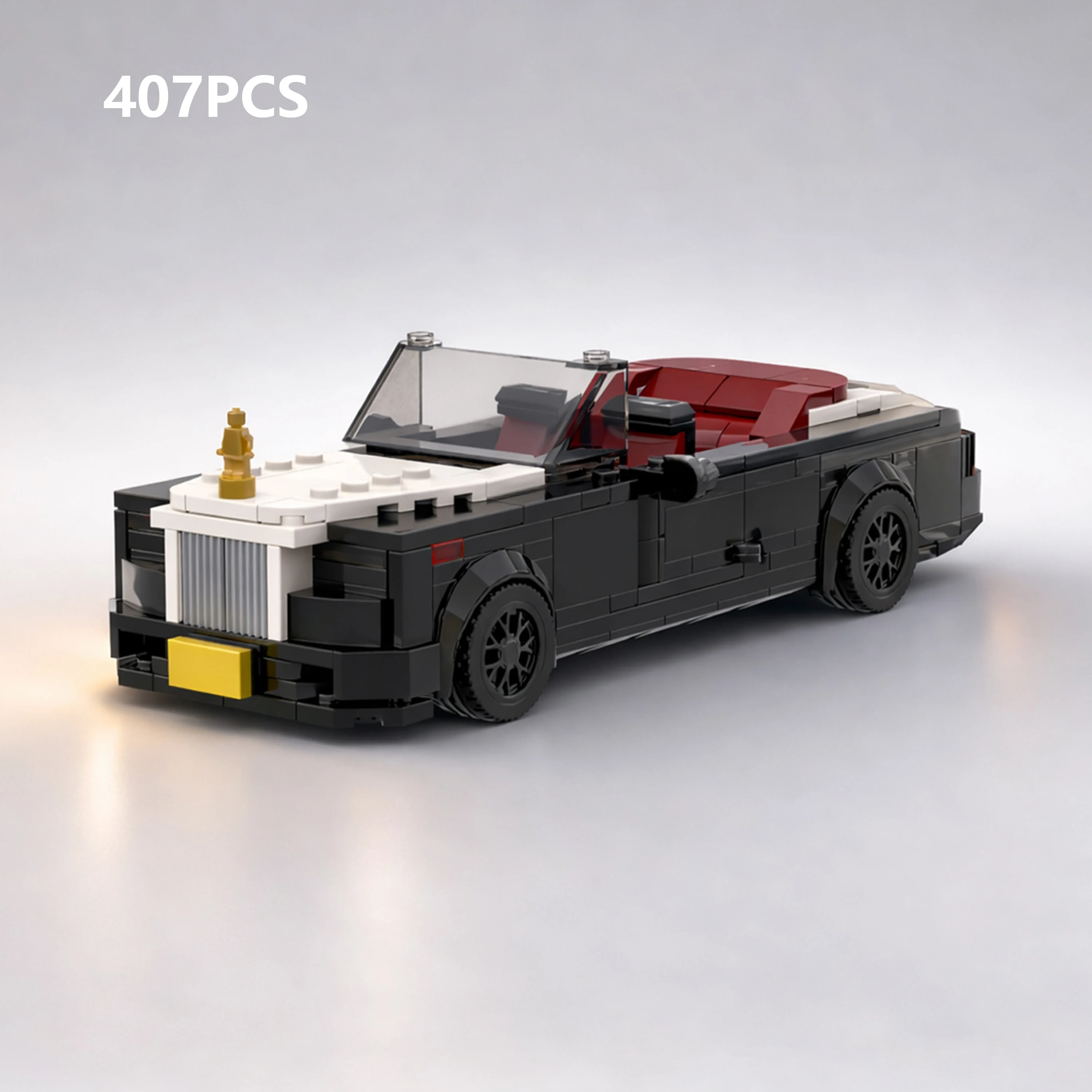 

MOC Luxury Convertible Coupe 407PCS 8 Stud Wide Small Bricks Building Blocks Model Speed Series Assembly Toy Gift