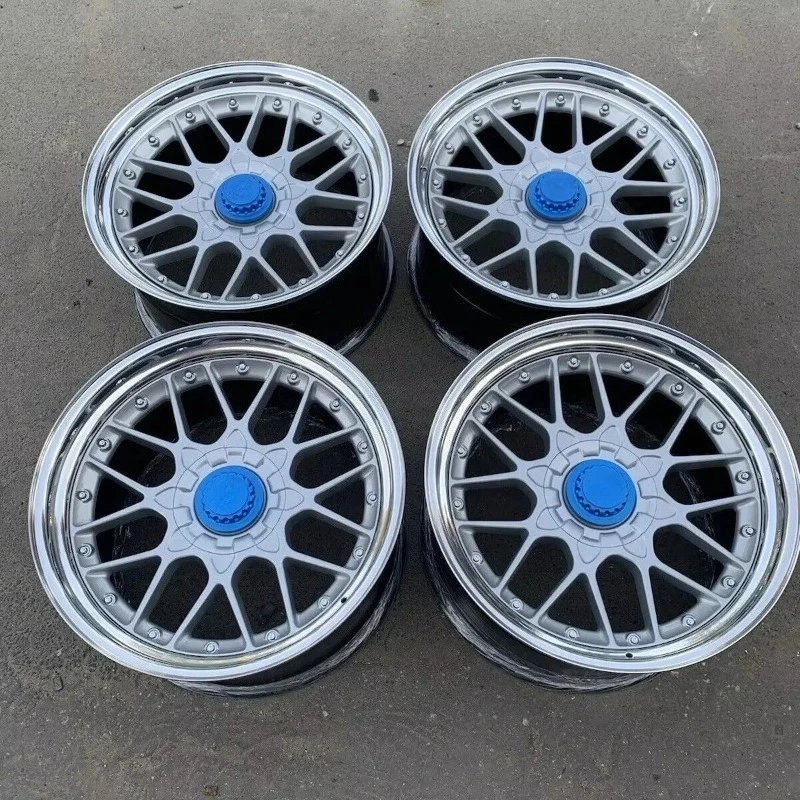 Customized 2 Piece Super Deep Concave Brushed Bronze Polished Lip Deep Concave Forged Wheels