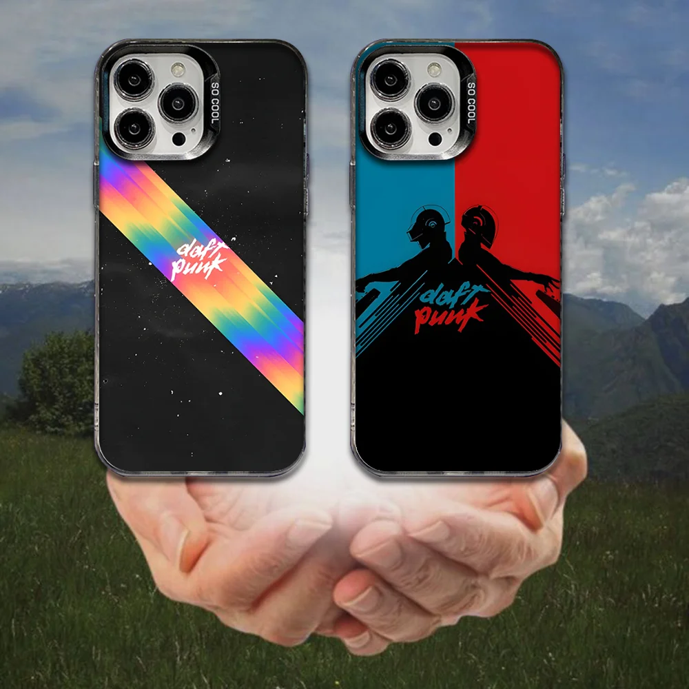 

Rock Band D-DaftS P-PunkS Phone Case For iPhone 16,15,14,13,12,11,8,7,Pro,Max,Plus,Mini,XS,SE Anti Fall Black Matte Hard