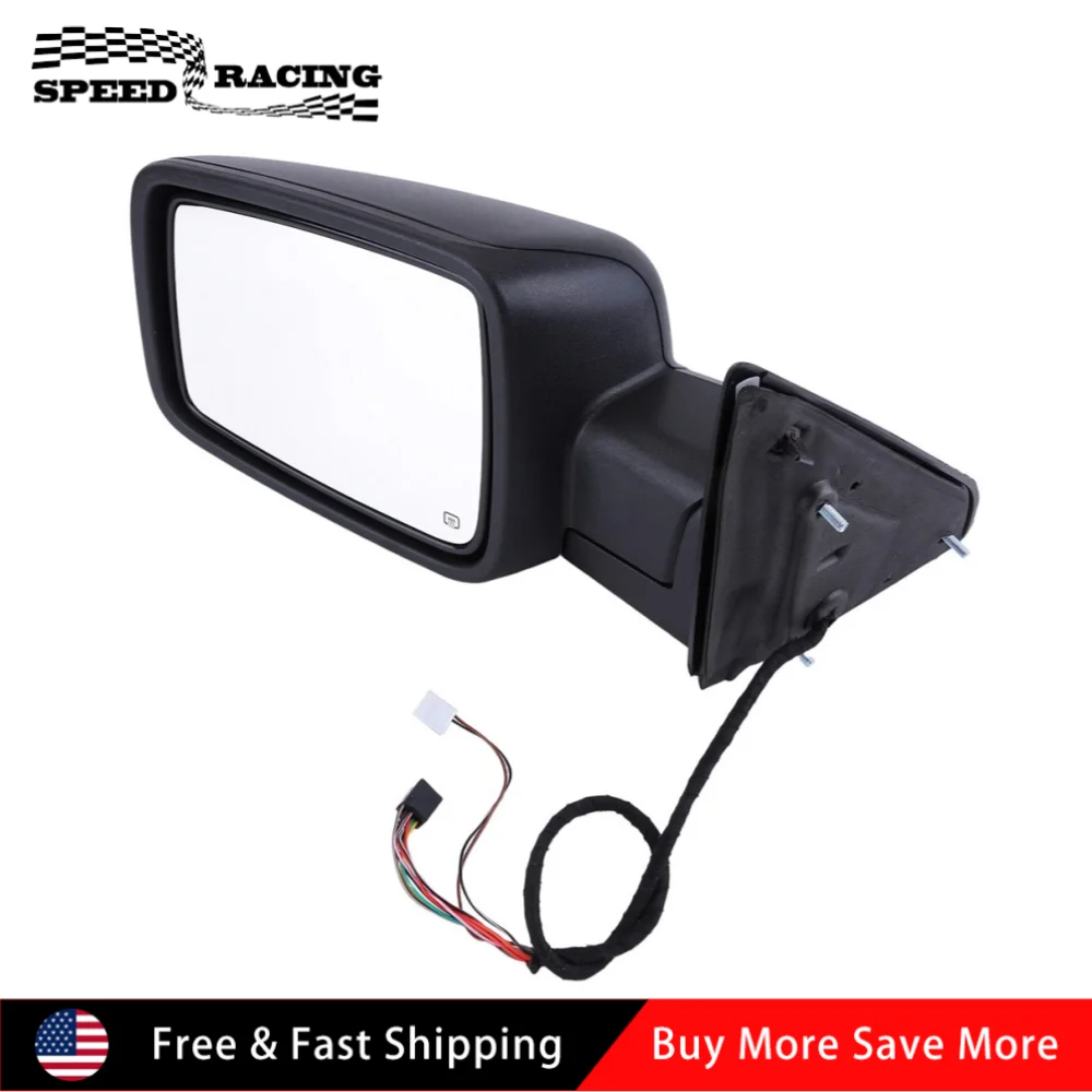 

68096197AF-PFM 68231241AI-PFM Left Driver Side Manual Fold + Heated + Temp Sensor Mirror For 2013-2019 Dodge Ram 1500