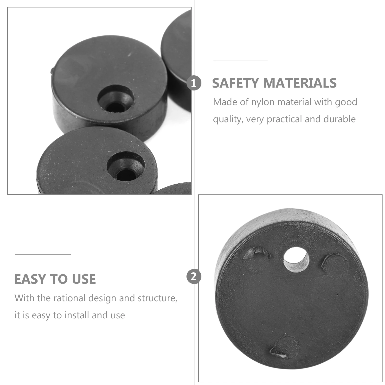 

5 Sets Anti-jump Pieces POM Material Black Door Accessories Prevent Derailment Durable Hardware Barn Door Tools Sliding Track