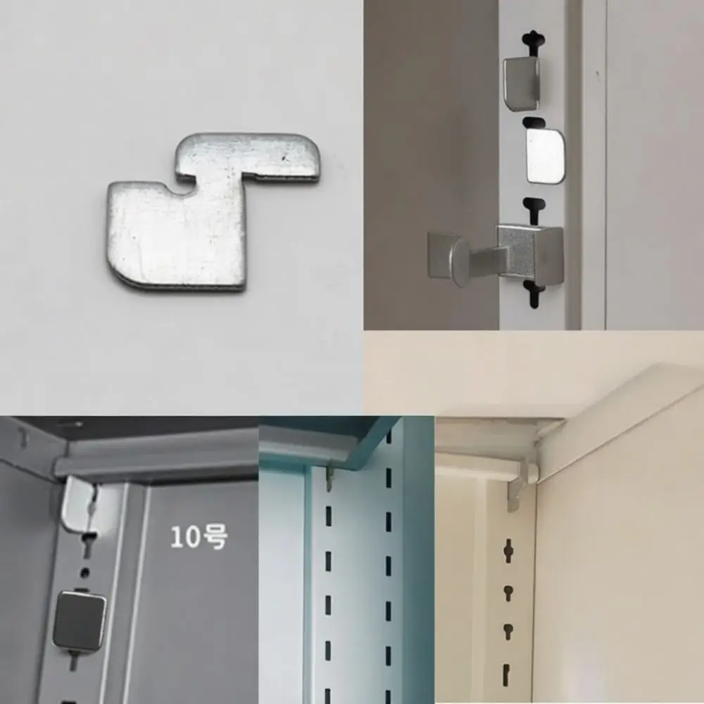 Heavy Duty Stainless Steel Shelf Clips Partition Support Holder Pins For Metal Filing Cabinets Modern Adjustable Furniture Hardw
