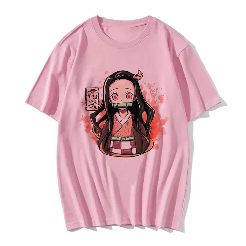 Woman Demon Slayer T Shirt Women Kimetsu No Yaiba Nezuko Tshirt Female Tanjirou Kamado Tee Shirt Japanese Anime Manga T-shirt