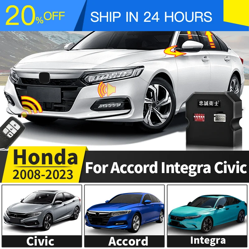 OUY Mirror Cover for Honda Accord Civic OBD 2008-2022 Rearview Mirror Trim Cover Exterior Protection Accessories Type Lock