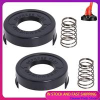 HOT SALE-4PCS 682378-02 Spool Cover Cap With Spring Compatible With Black + Decker GLC12 GL250 GL310 GL360 Strimmer Replacement