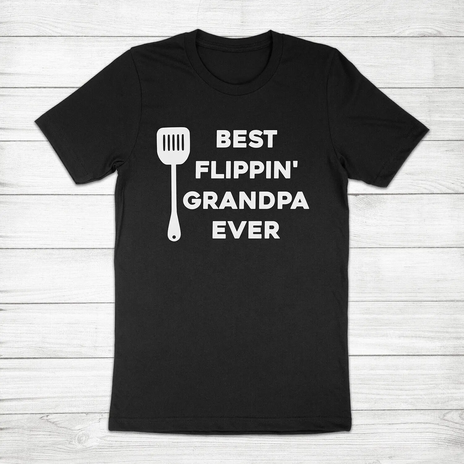 

Best Flippin Grandpa Ever BBQ Cooking Father's Day Gift Grilling Pun Tee T-Shirt