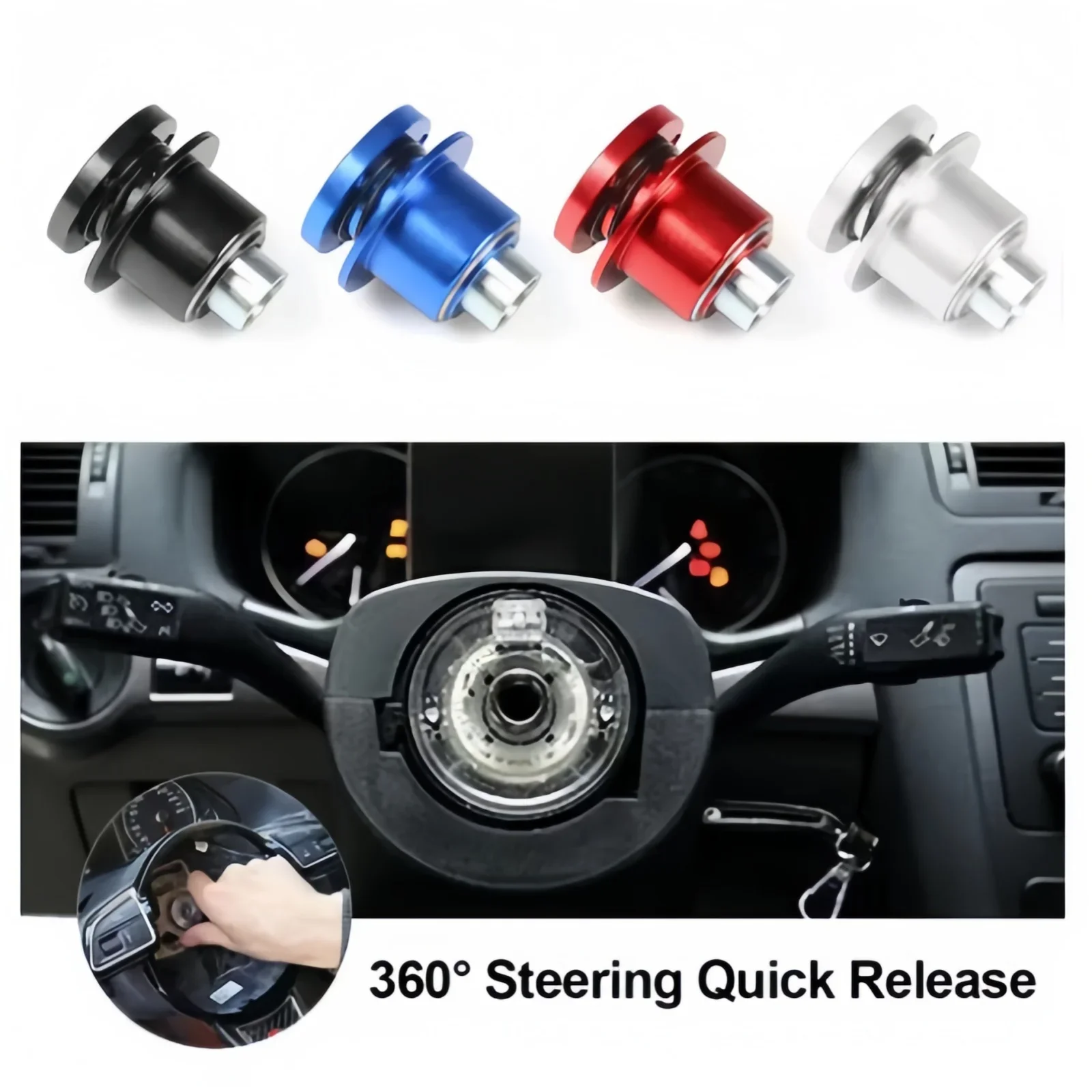 

Быстроразъемная разъединительная втулка рулевого колеса 360. Быстроразъемный разъединительный адаптер ступицы. Автоматическая защелка рулевого колеса.