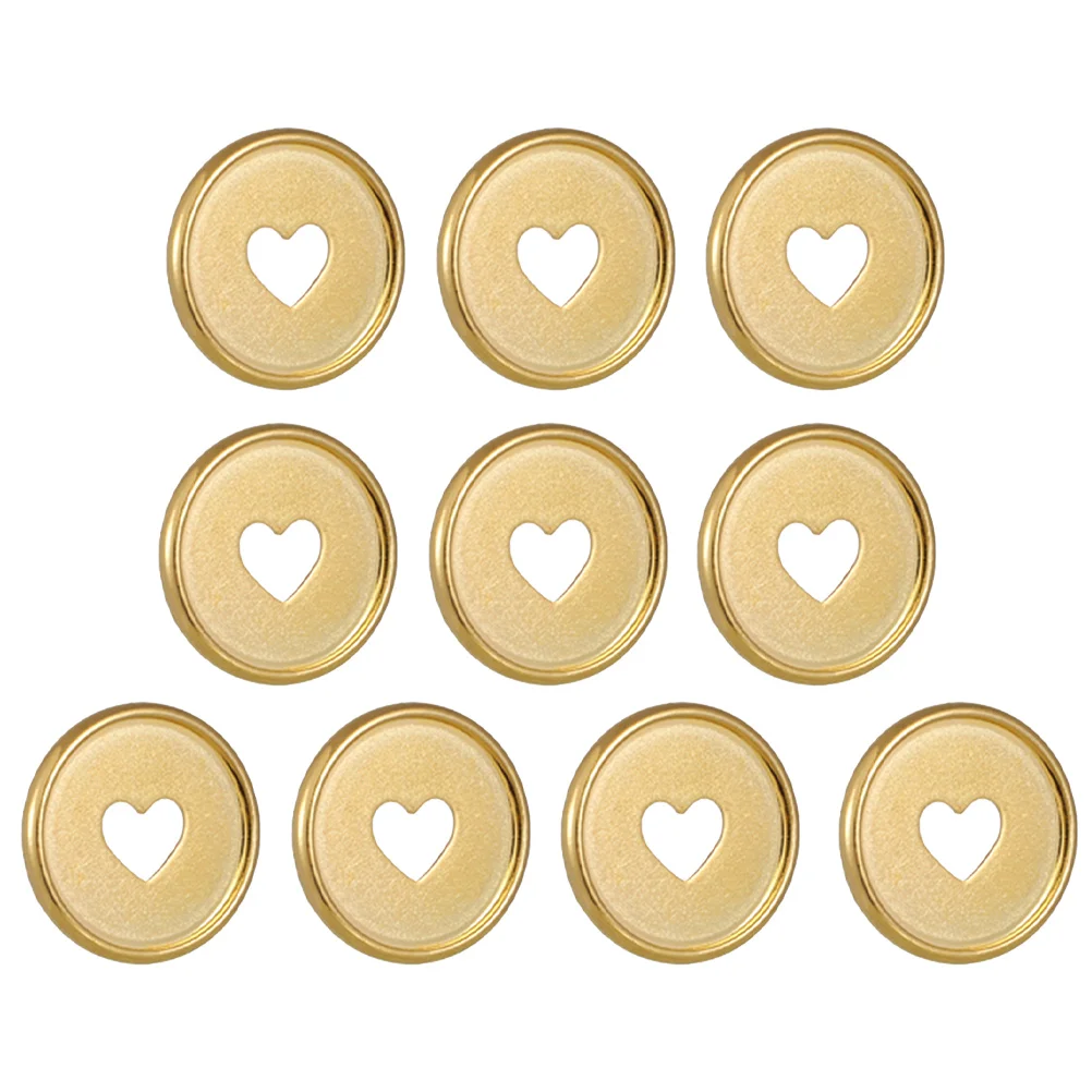 

10 Pcs Planner Binding Accessories Mushroom Hole Binder Disc Heart Expansion Discs for Notebook Office