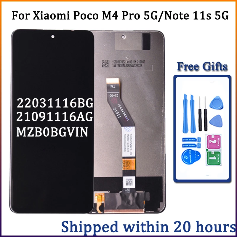 For Xiaomi POCO M4 Pro 5G LCD Display With Touch Screen Digitizer Assembly Pantalla For Xiaomi Redmi Note 11S 5G Display LCD