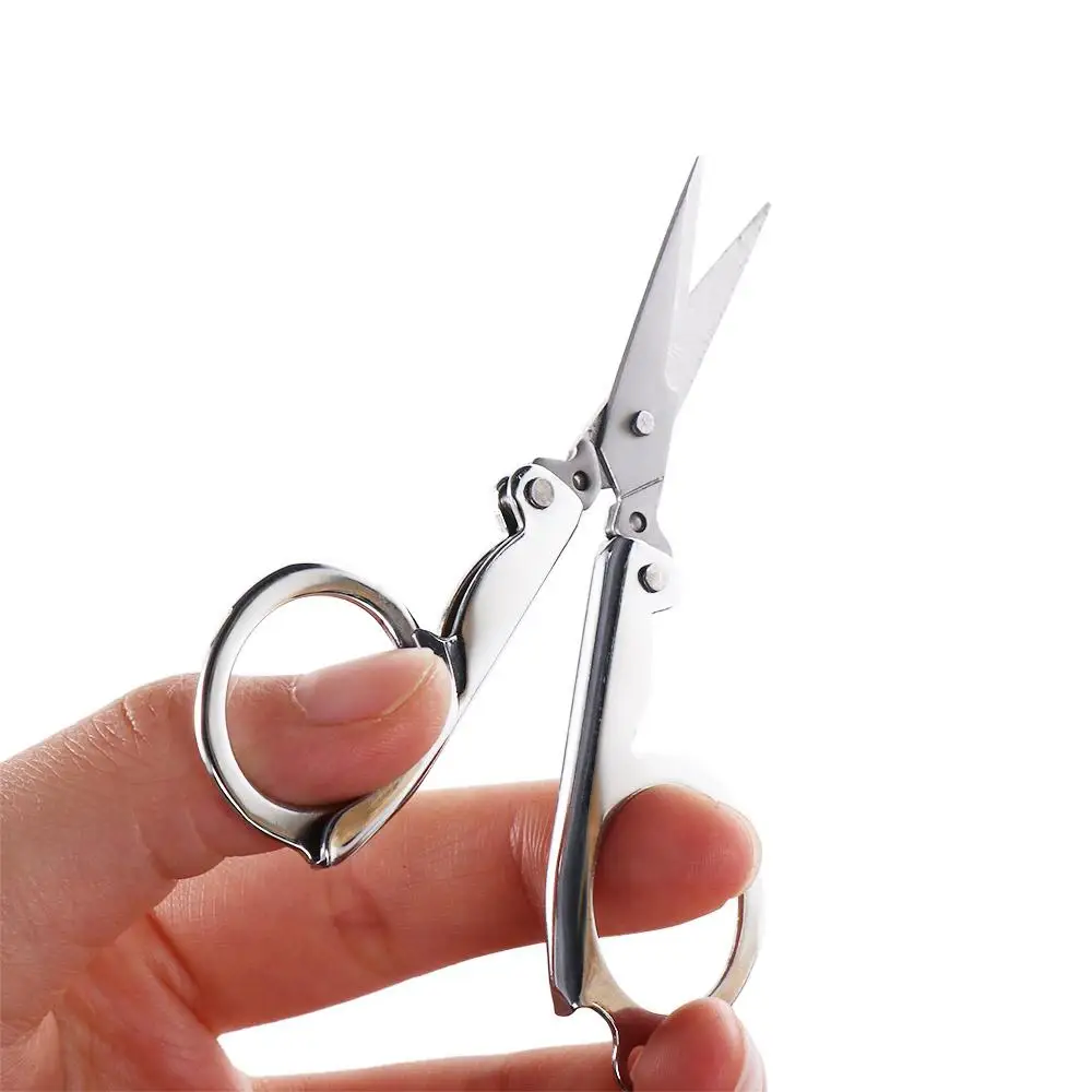 Office School Supplies Student Foldable Mini Pocket Embroidery Small Scissors Fishing Scissors Folding Scissors