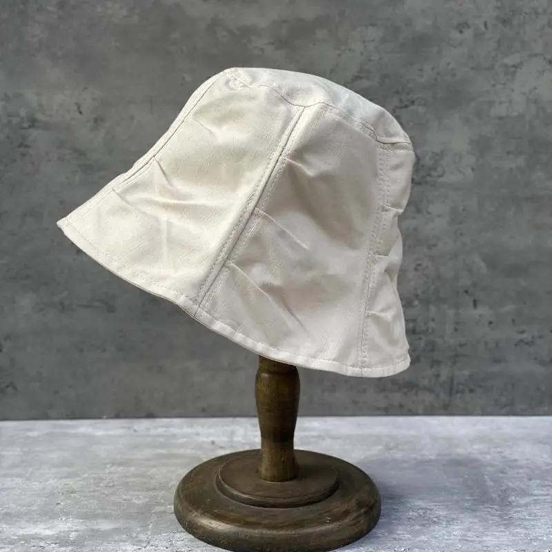 2022 New Niche Pleated Fisherman Hat Ladies Temperament All-match Japanese Bucket Hat Street Fashion Korean Version Pot Hat