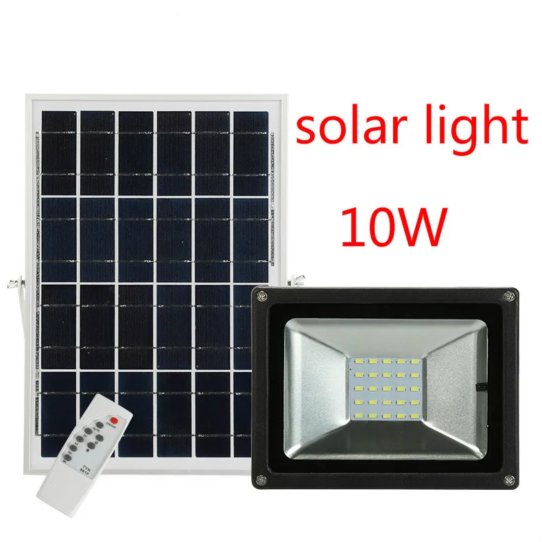 

Solar light led solar street light 10W outdoor waterproof wall garden light with remote control landscape lawn flood light