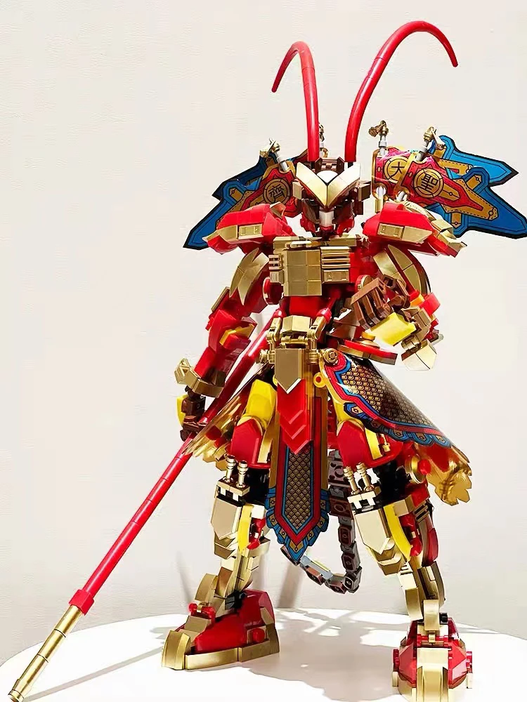 

Technical Monkey King Warrior Mech Building Blocks City Sun Wukong Golden Robot Model Bricks Toys For Kid Birthday Gift MOC