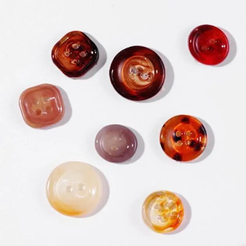 

D5QB Crystal Epoxy Resin Mold Button Buckle Casting Silicone Mould DIY Crafts Plaster Clay Casting Tools