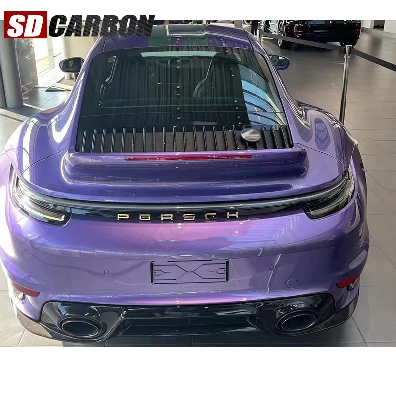 For Porsche 911 992 High quality Carbon Fiber Spoiler Tail fins Rear Trunk Guide Wing Rear Wing Upgrade Body Kit