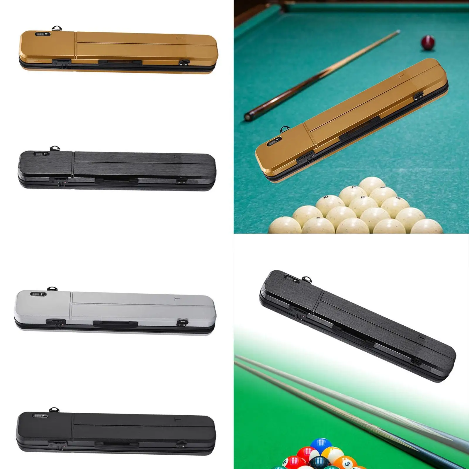 

Hard Pool Cue Case Billiard Sticks Carrying Adults Organized Supplies Detachable Shoulder Straps Protector Pool Cue Pouch