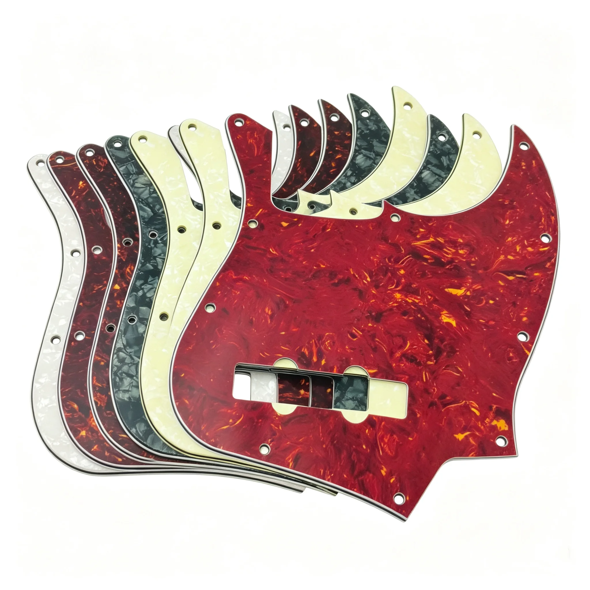 RUKOVA Battipenna per Basso JB a 4 Corde con 10 Fori |   Piastra antigraffio di ricambio per Fd American Standard Jazz Bass, opzioni di colore multipl