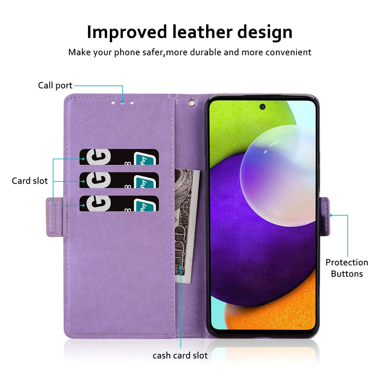 Leather Flip Phone Case For Samsung Galaxy A01 A11 A21S A31 A41 A51 A71 A10S A20E A30S A40 A50S A70 Luxury Wallet Bracket Cover