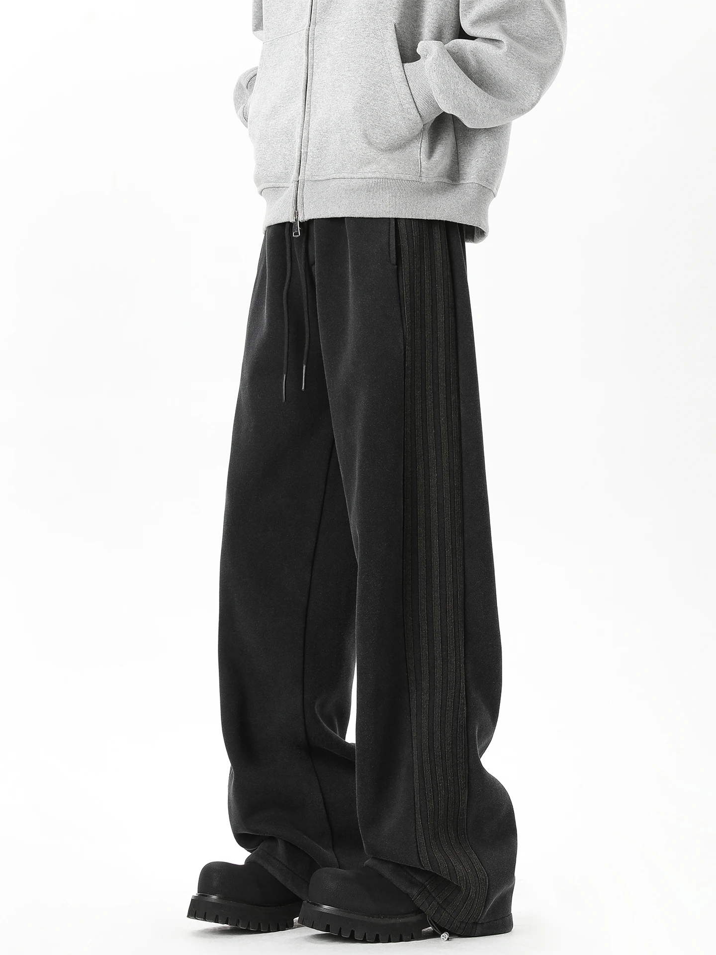 

Мужские повседневные спортивные брюки Waed Thiened в полоску, осенне-зимние, свободные, прямого кроя, прочные, для ежедневной носки