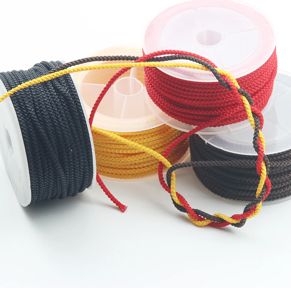 2/4M 3MM High-Grade Pineapple Rope Hand-Woven Cord DIY Necklace Pendant Lanyard Free Woven Non-Elastic Wear-Resistant Cord