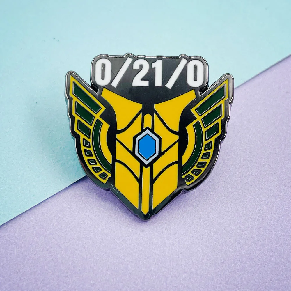 LoL Level 7 Achievement Dog Tag 0/21/0 Brooch Fashion Game Enamel Pin Clothing Bags Accessories Fan Gifts