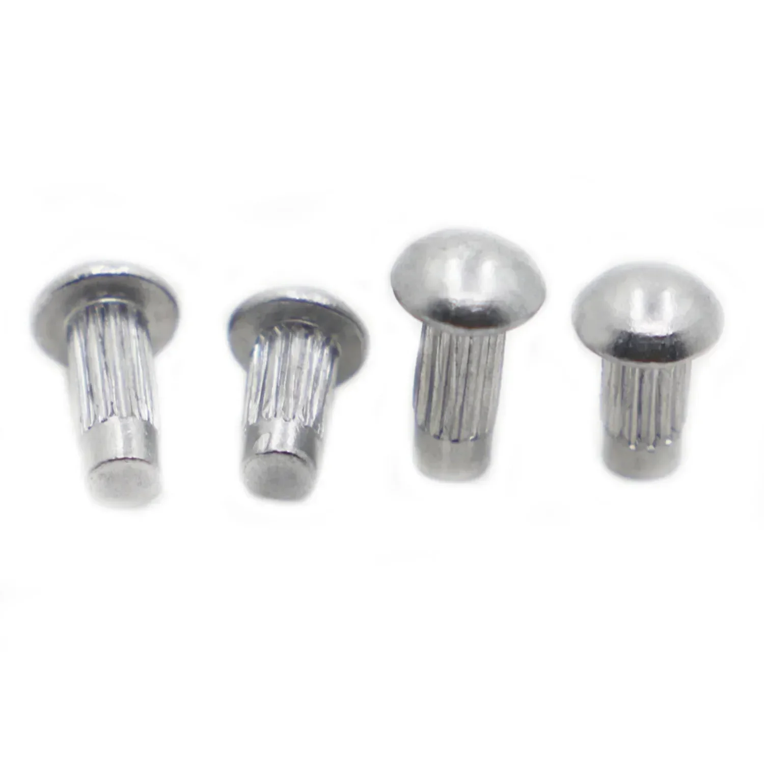 

50/100pcs M2 M2.5 M3 M4 Gb827 Aluminum Button Round Knurl Shank Solid Rivets For Label Nameplate Aluminum Rivets It