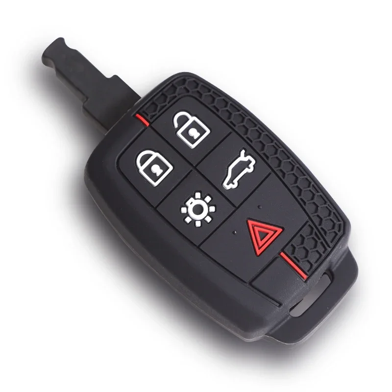 Novo silicone caso chave remota do carro capa escudo keychian fob titular para volvo xc90 c70 s60 d5 v50 s40 c30 5 botões acessórios