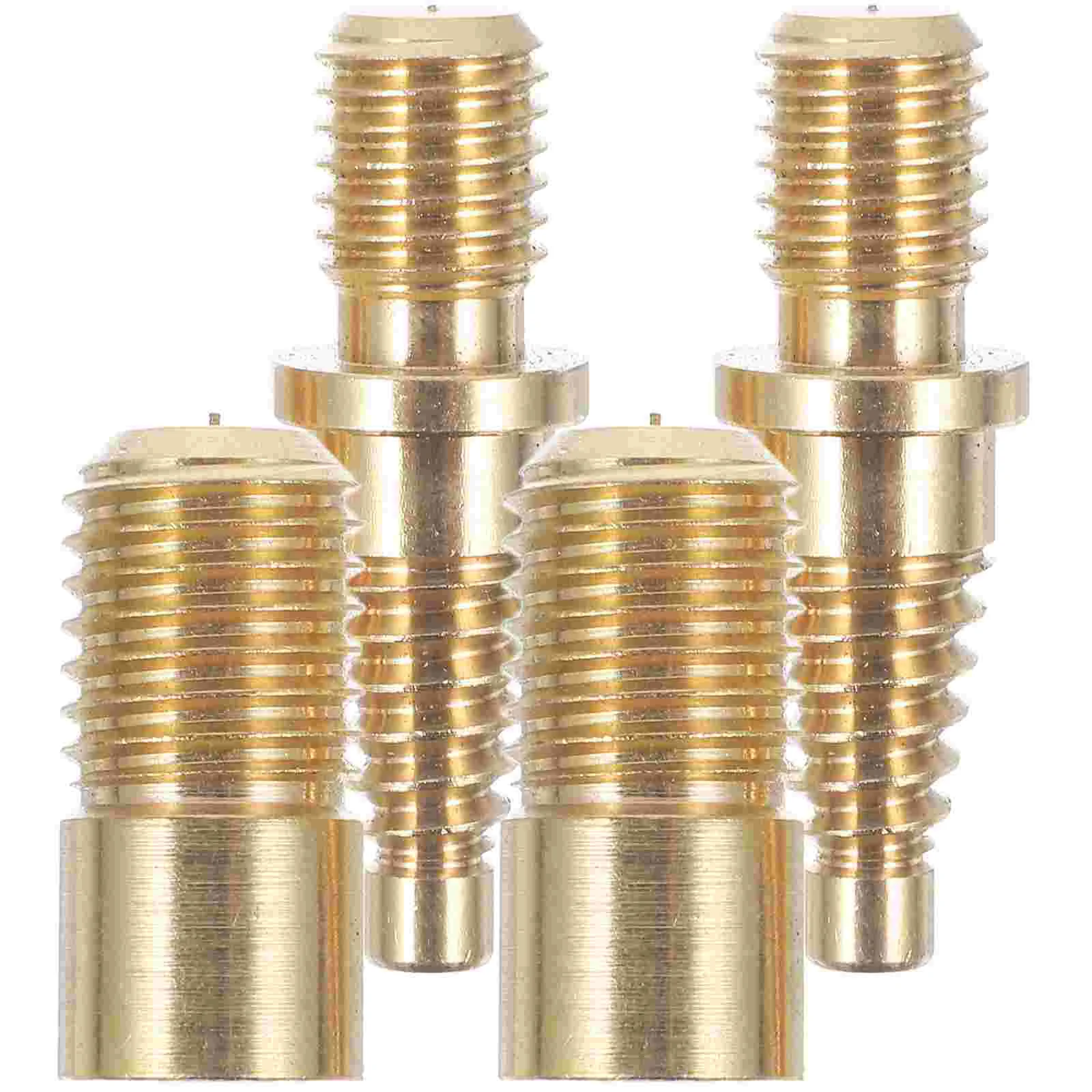

2 Sets Extended Handle Billiard Cue Screws Standoff Short Pool Copper Holder for Table Extension