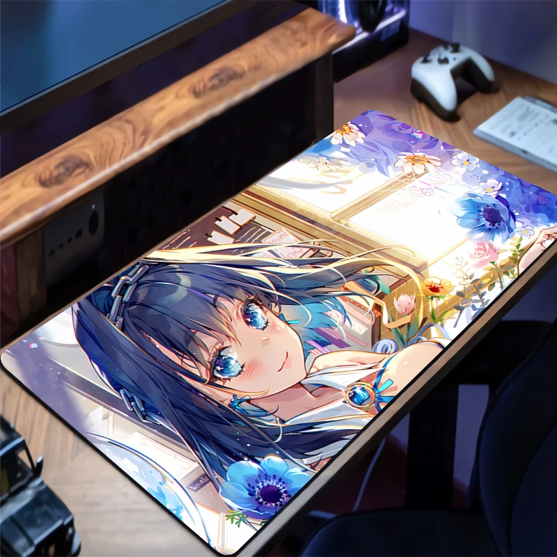 

Gaming Mouse Pad Hololive Ouro Kronii Office Carpet Mouse Mats Gamer Rug Desk Accessories Computer Table Pads PC carpet Mousepad