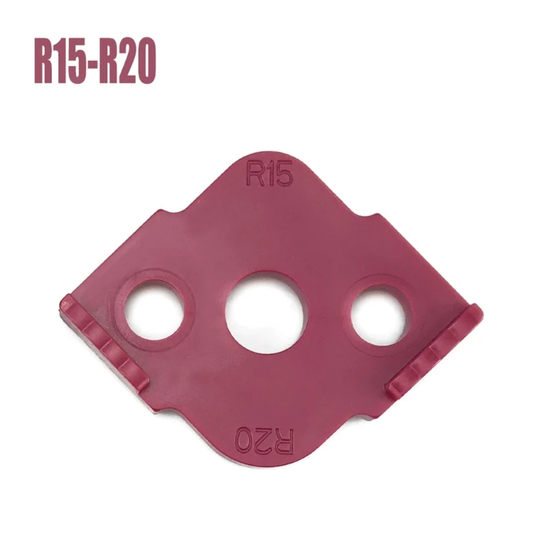 dwan 4PCS Modelli Jig Radius Angoli Taglio Router Bit Radius Router per R5-R40