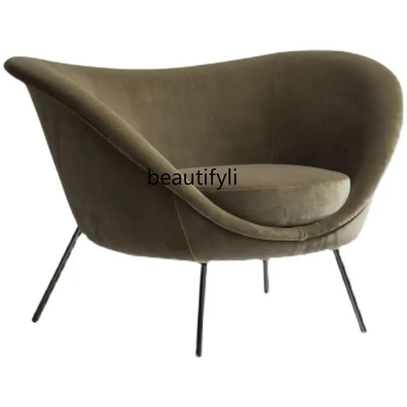 yj Nordic Shell-Shaped Ingot Chair Special-Shaped Creative Single Sofa Leisure Chair