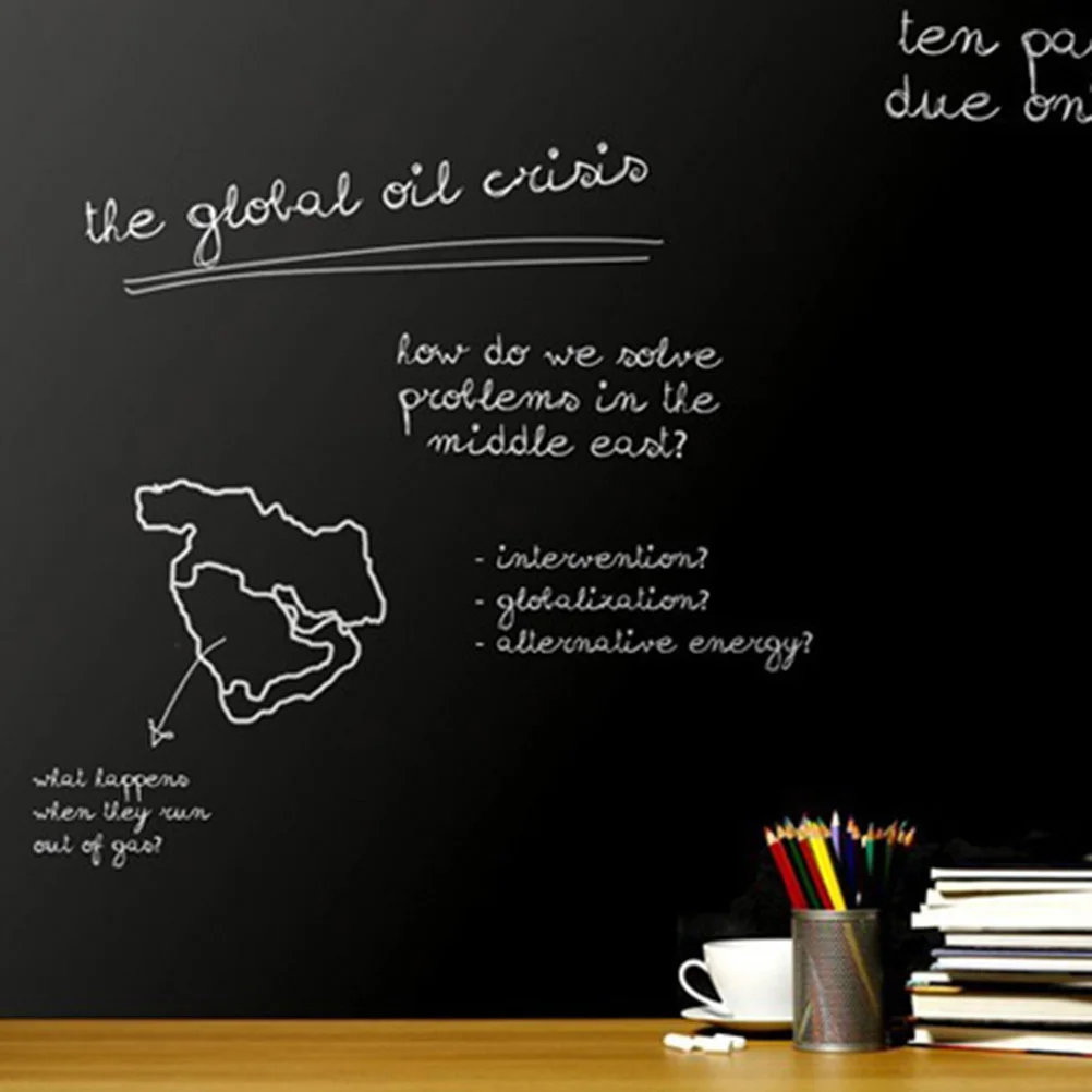 

1Pcs Chalkboard Wall Sticker Strong Adhesion Removable PVC Blackboard Paper Ideal for Classroom Home Office DIY Art Practice