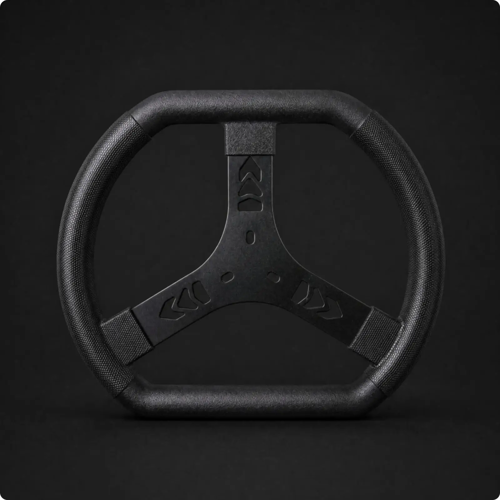 340mm Racing Steering Wheel Lightweight Three-Spoke Racing Steering Wheel Textured Grip Rigid for Vehicle Customization