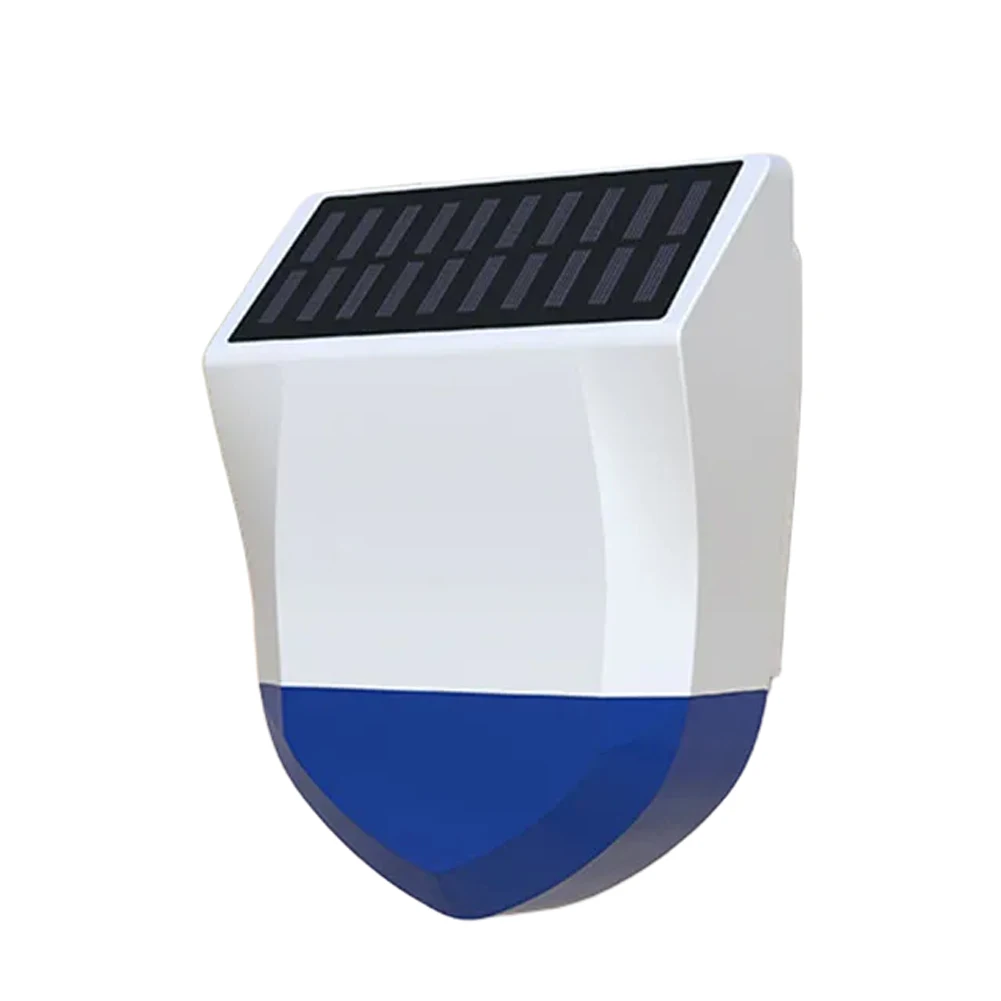 

Solar Powered Outdoor Security Alarm Compatible with For ZigBee and For Tuya Weather Resistant with Sound and Light Alerts