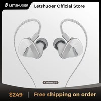 LETSHUOER Cadenza4 wired IEM Hifi earphones Beryllium coated DD BA hybrid High-fidelity monitoring in-ear monitor