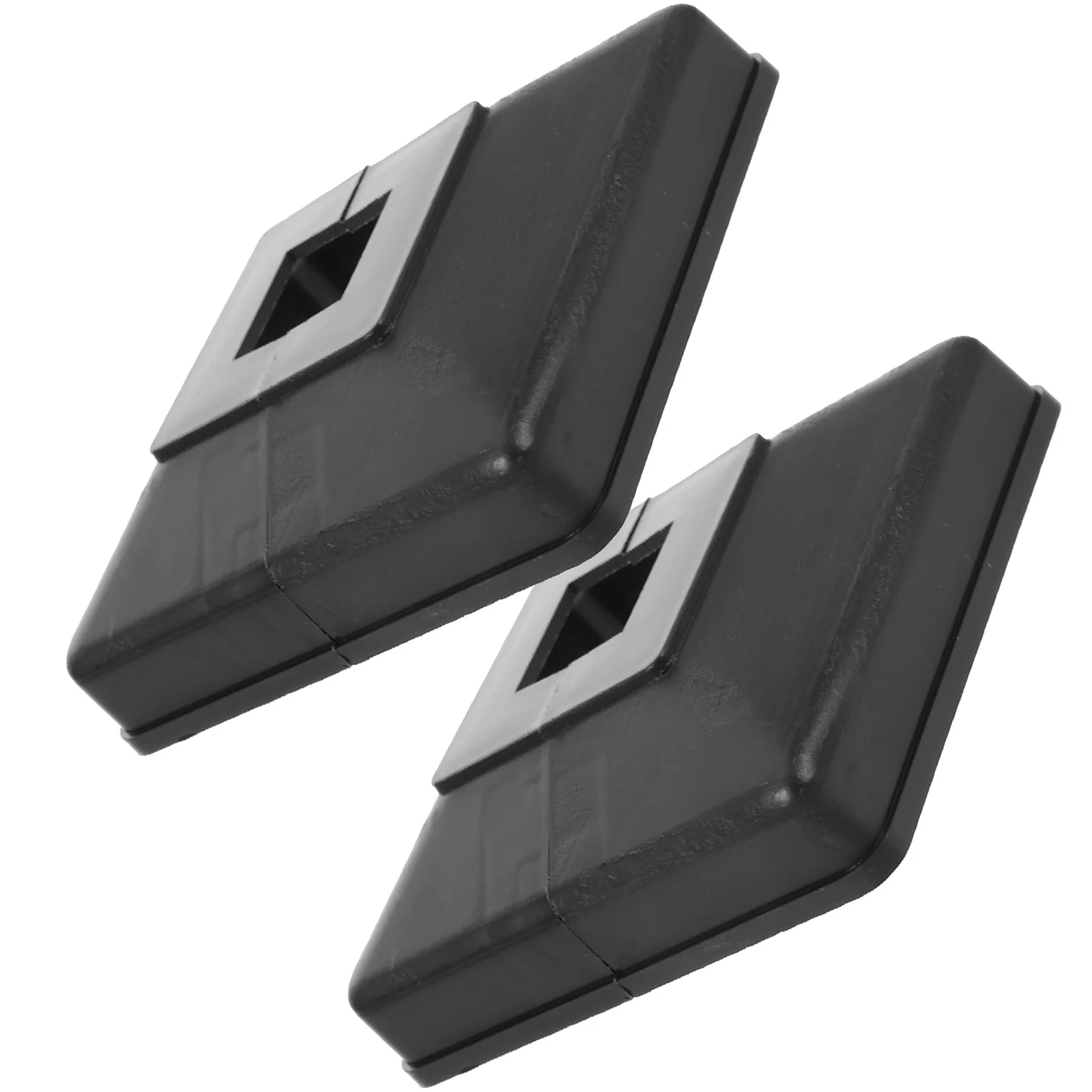 2 قطعة درابزين من البلاستيك غطاء للقدم انفصال العمود تنّورة ملفوفة للسياج آخر الدرج شرفة سطح درابزين آخر قاعدة غطاء #4