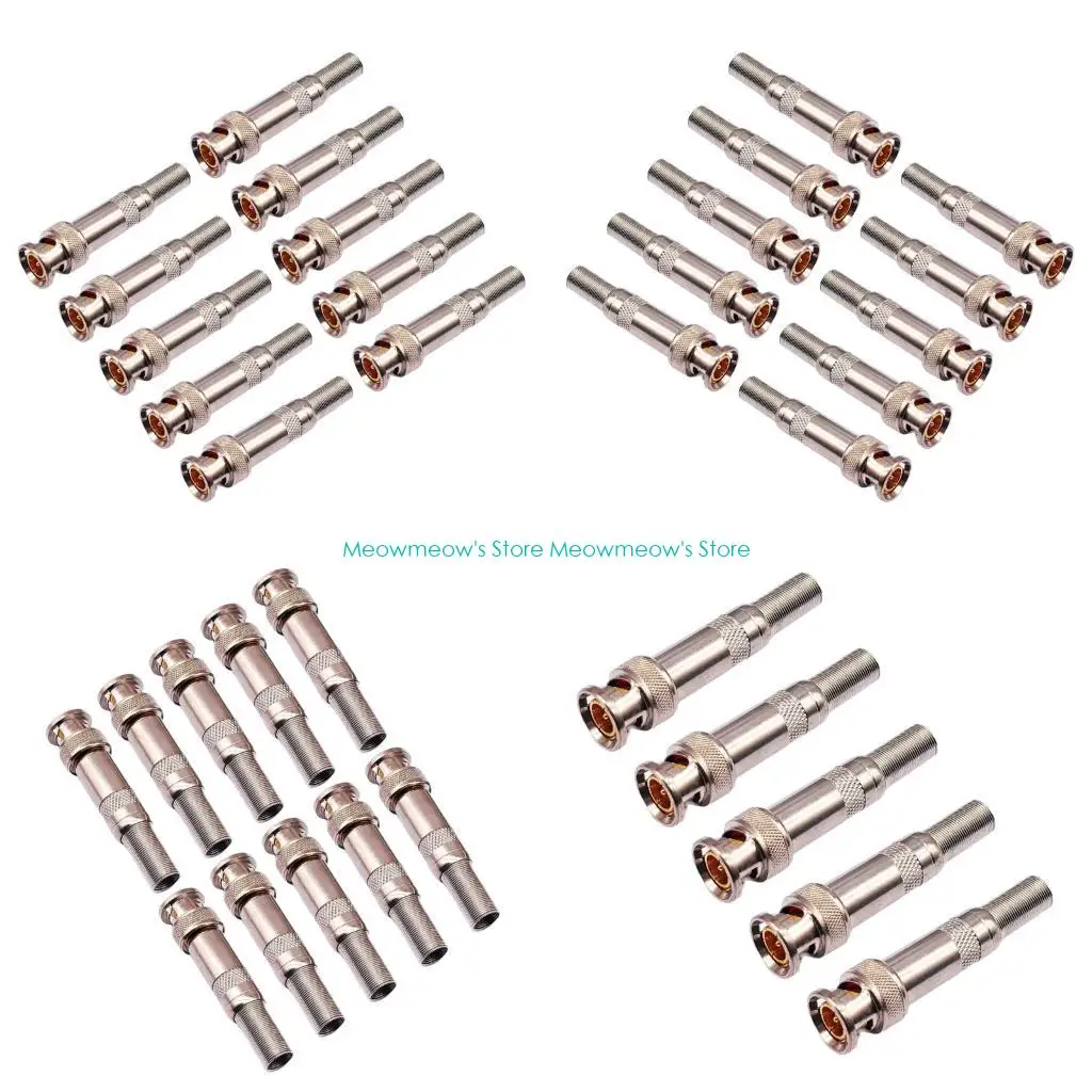 Conector sin soldadura BNC profesional W91A, osciloscopio vídeo, Conector Cable soldadura macho para monitoreo