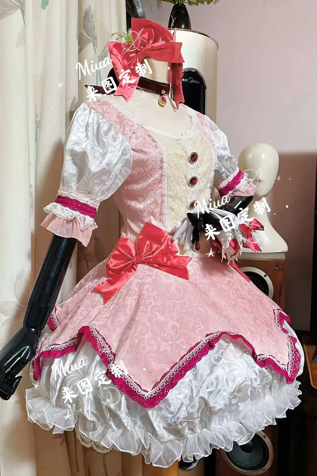 

COS-KiKi Anime Puella Magi Madoka Magica Kaname Madoka Game Suit Cosplay Costume Elegant Dress Uniform Party Outfit Custom-made