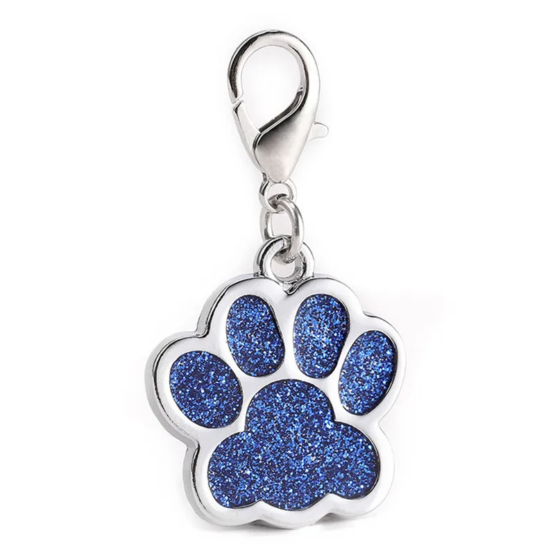 Hot Sale Metal Pet Tag Zinc Alloy Identity Card Custom Dog Brand Footprints Cat Dog Collar Accessory（not Names and Numbers)