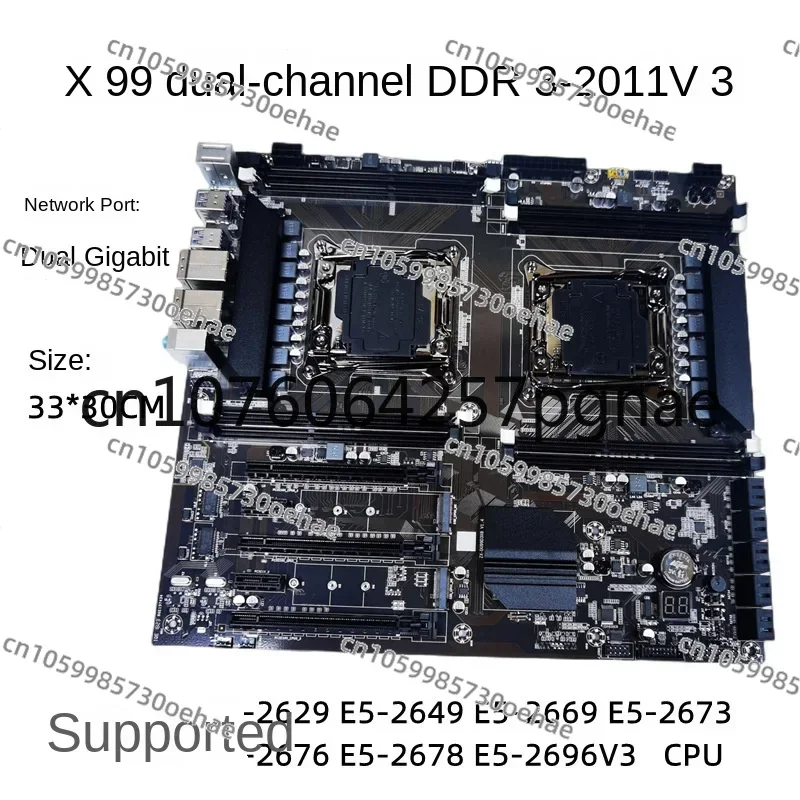 New X99 Dual-Channel 2011 V3 Server Mainboard Ddr3 Supports Dual-Port Studio To Open Board Game Set More