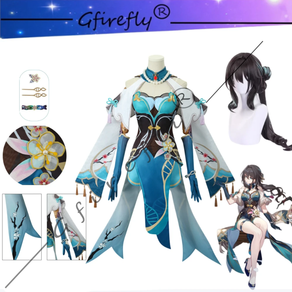 

Honkai: Star Rail Ruan Mei Same Style Cosplay Costume Adult Women Anime Game Halloween Carnival Party Exhibition Stage Outfit