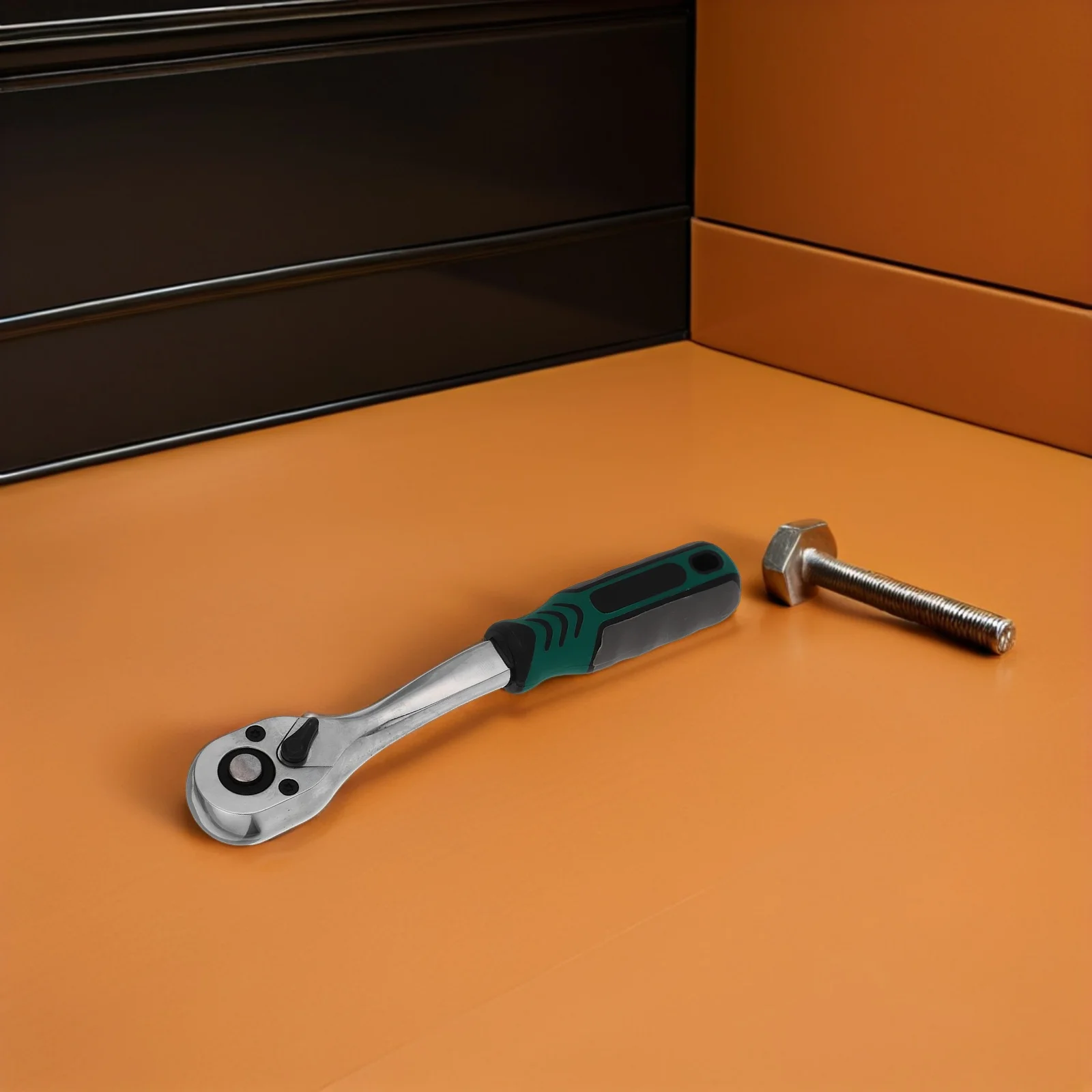 

72 Tooth Ratchet Socket Wrench Quick Release Wear Resistant Compact Design for Automotive Repair Industrial Assembly