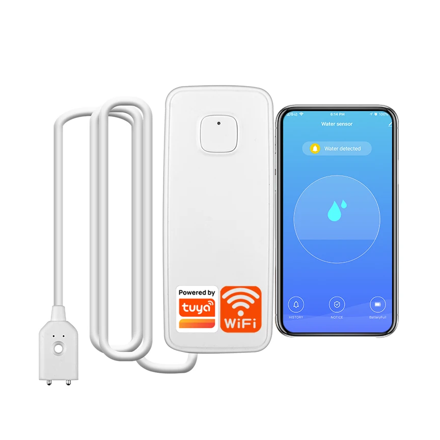 

Wireless Smart WiFi Water Leakage Detector APP Control Tuya Smart home security alarm