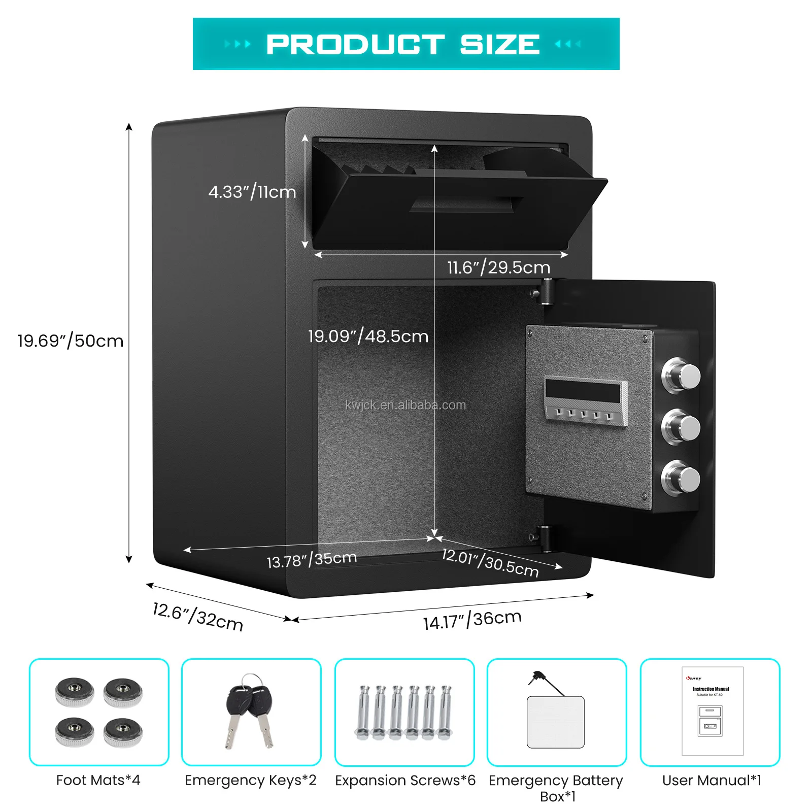 Hot Selling Large Office Hotel Fingerprint Electronic Digital Lock Steel Safe Home Office Business Safe