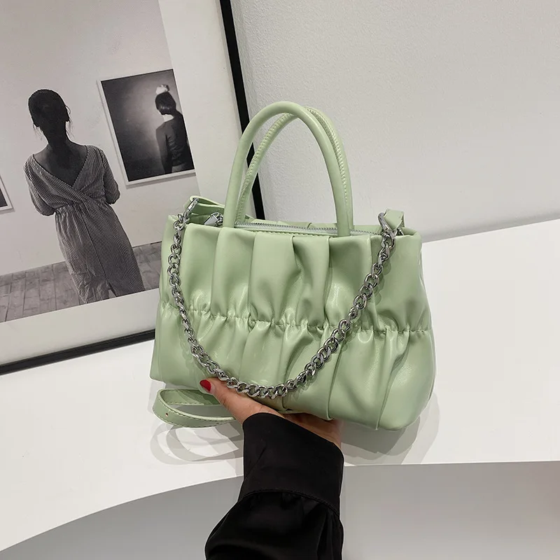 

2025 Chain-Integrated Square Bag, Multi-Way Convertible Shoulder & Crossbody Purse for Women, Avant-Garde Day to Night Carryall