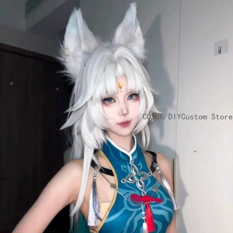 

Game Honkai: Star Rail Feixiao Cosplay Fox ears Beast Ear Headband Mascot Student Accessory Halloween Props Fans Gift