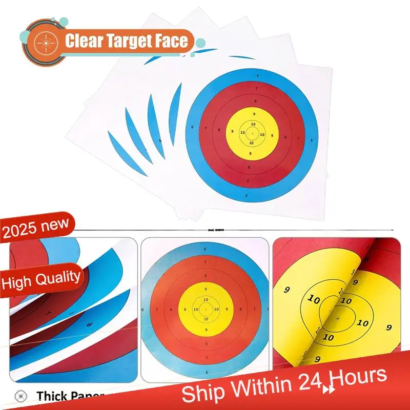 

ABJX новые бумажные мишени для стрельбы из лука, мишени для лука и стрел для охоты на заднем дворе, аксессуары для тренировок по стрельбе из лука