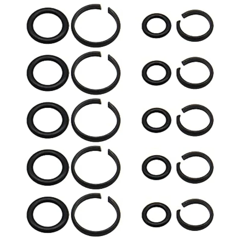 M11K-10 Sets Of 1/2 Inch & 3/8 Inch Impact Wrench Retainer Rings With O-Ring,Compatible With Electric Wrench/Pneumatic Wrench