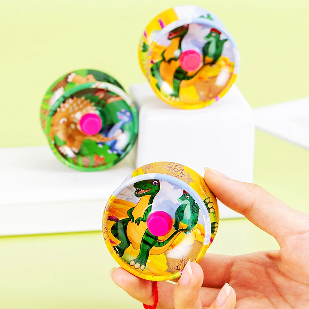 10 Pcs Dinosaur Yo-Yo Boy Toy Kids Birthday Christmas Party Favors Pinata Candy Bag Fillers Carnival Reward Wedding Guest Gifts